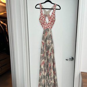 Silk Long Dress Animale